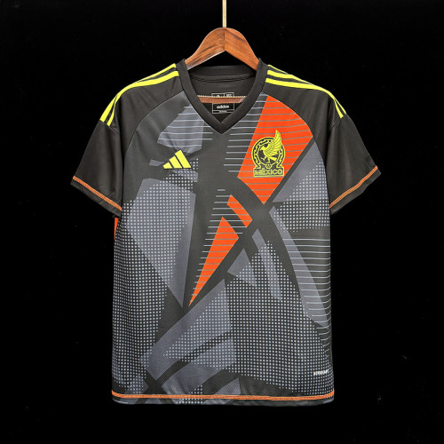Fan Version 2024 Mexico Black Goalkeeper Soccer Jersey Adulto Camiseta de Futbol