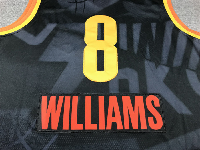 2024 City Edition Minnesota Timberwolves 8 WILLIAMS Black NBA Jersey Basketball Shirt