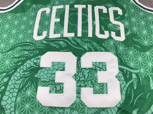 Mitchell&ness 1985-86 Boston Celtics Basketball Shirt 33 LARRY BIRD Dragon NBA Jersey