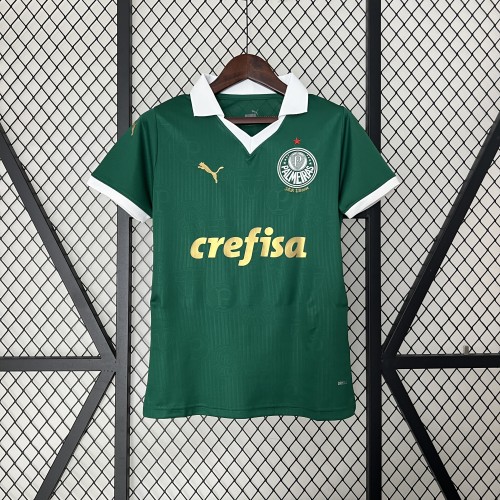 Women 2024-2025 Palmeiras Home Soccer Jersey Girl Football Shirt