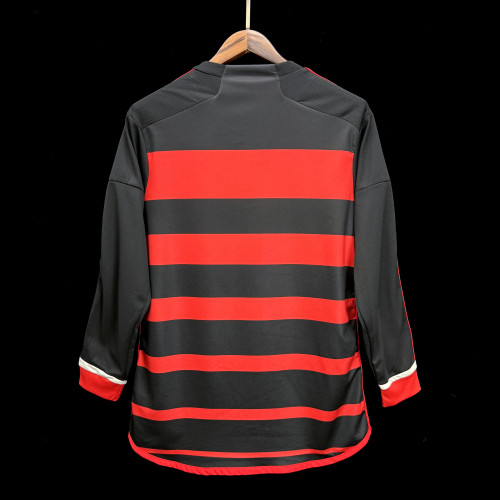 Long Sleeve Fans Version 2024-2025 Flamengo Home Soccer Jersey Football Shirt