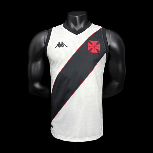 Fan Version 2024-2025 Vasco Da Gama White Soccer Training Vest