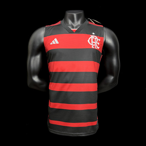 Fan Version 2024-2025 Flamengo Home Soccer Training Vest