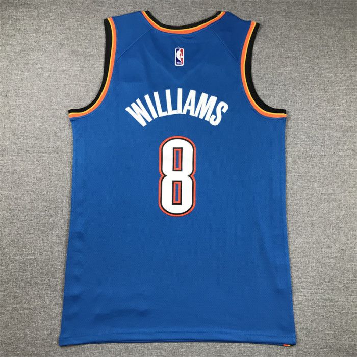Minnesota Timberwolves 8 WILLIAMS Blue NBA Jersey Basketball Shirt