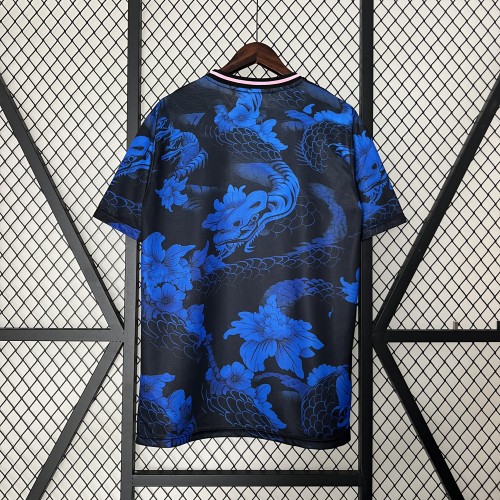 Fan Version 2024 Japan Dark Blue Dragon Soccer Jersey Football Shirt