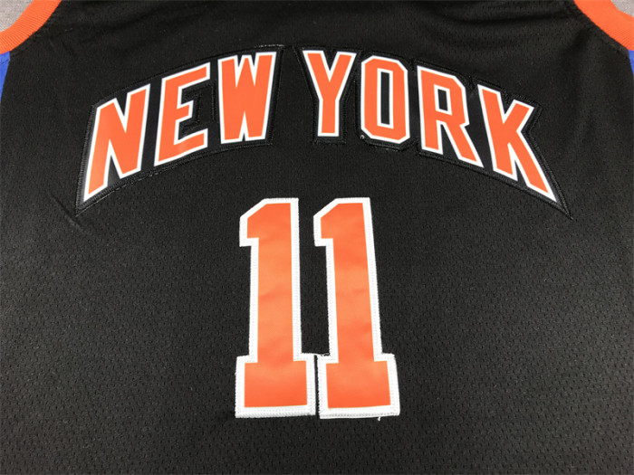 City Edition New York Knicks 11 BRUNSON Black NBA Shirt
