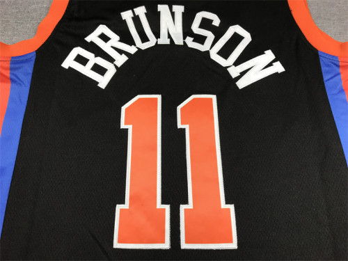 City Edition New York Knicks 11 BRUNSON Black NBA Shirt