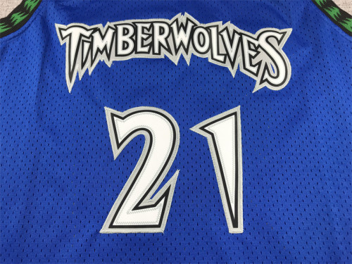 Mitchell&Ness 2003-04 Minnesota Timberwolves GRANETT 21 Blue NBA Jersey Basketball Shirt