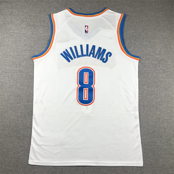 Minnesota Timberwolves 8 WILLIAMS White NBA Jersey Basketball Shirt