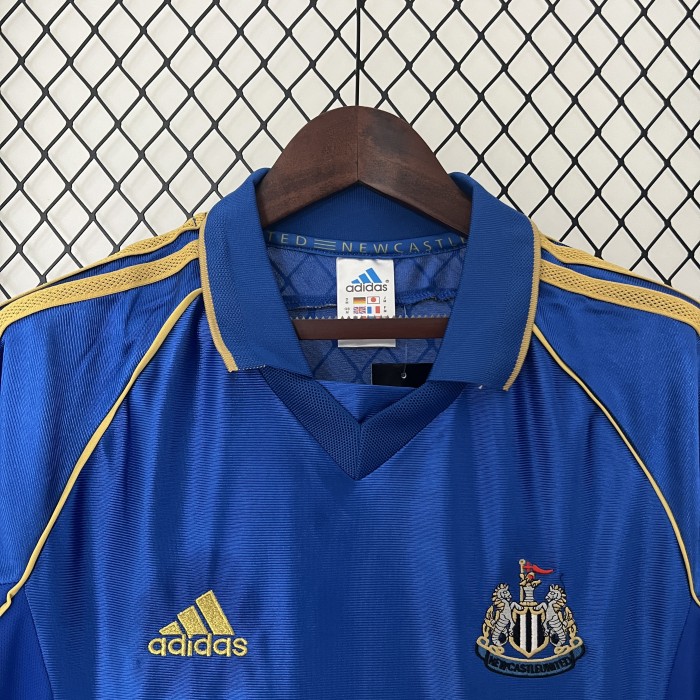 Retro Jersey 1998-1999 Newcastle United Away Blue Vintage Soccer Jersey