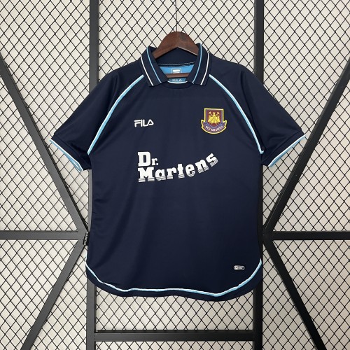 Retro Jersey 1999-2000 West Ham United Third Away Soccer Jersey Vintage Football Shirt