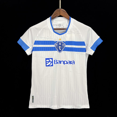 Women 2024-2025 Paysandu White Soccer Jersey Girl Football Shirt
