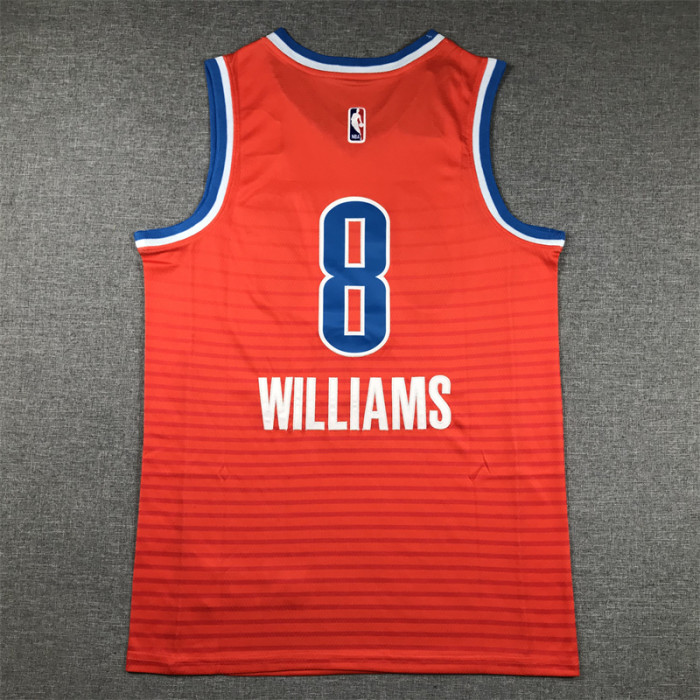 Statement Edition Minnesota Timberwolves 8 WILLIAMS Orange NBA Jersey Basketball Shirt