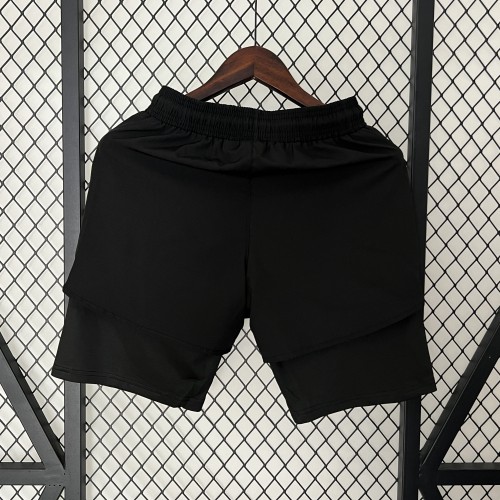 with Pocket AD Black Casual Shorts Football Pants