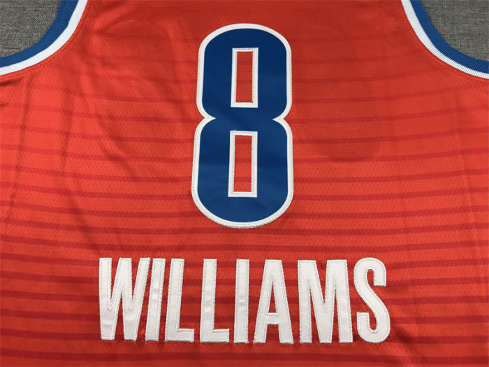 Statement Edition Minnesota Timberwolves 8 WILLIAMS Orange NBA Jersey Basketball Shirt