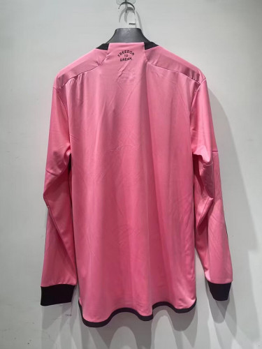 Long Sleeve 2024-2025 Inter Miami Home Soccer Jersey Football Shirt