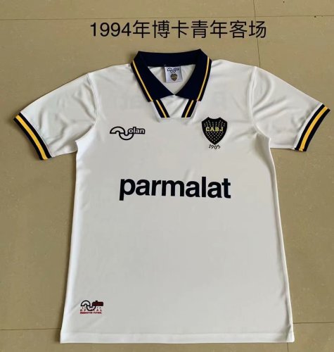 Retro Jersey 1994 Boca Juniors Away White Soccer Jersey Football Shirt