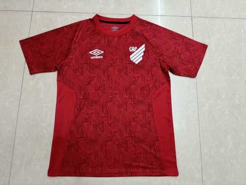 Fan Version 2024-2025 Athletico Paranaense Red Soccer Training Jersey