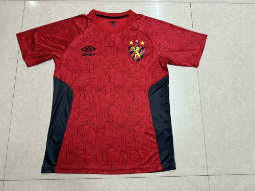 Fan Version 2024-2025 Recife Red Soccer Training Jersey