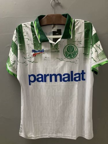 Retro Jersey 1996-1997 Palmeiras Away White Soccer Jersey Vintage Football Shirt