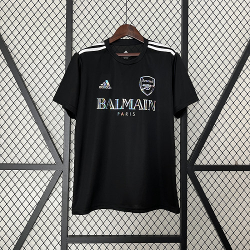 2024-2025 Arsenal X BALMAIN Black Soccer Jersey