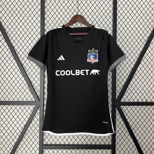 Women 2024-2025 Colo Colo Away Black Soccer Jersey Girl Football Shirt