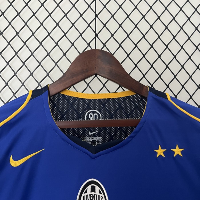 Retro Jersey 2004-2005 Juventus Away Blue Soccer Jersey Vintage Football Shirt