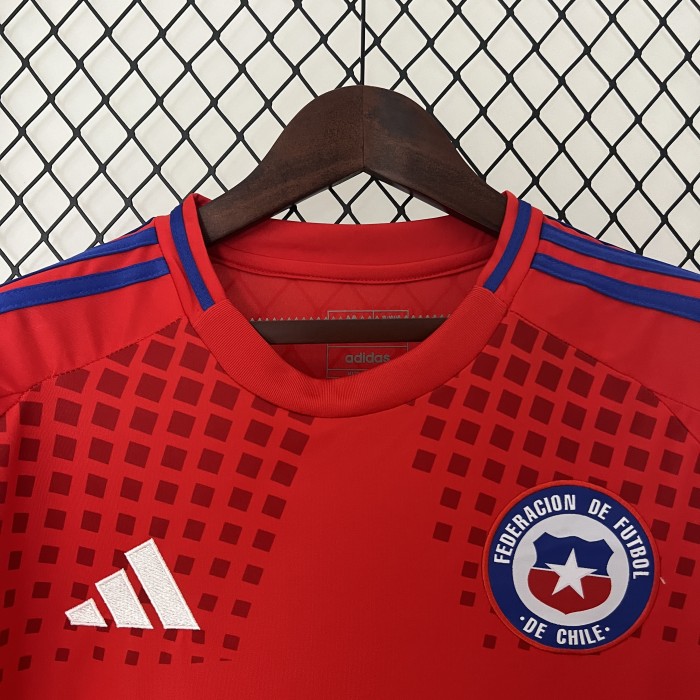 Fans Version Chile 2024 Home Soccer Jersey Football Shirt