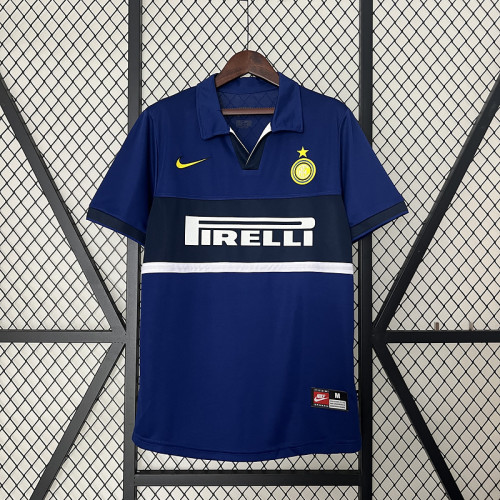 Retro Jersey 1998-1999 Inter Milan Third Away Dark Blue Soccer Jersey