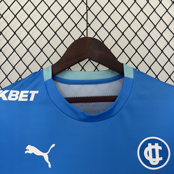 Fan Version 2024-2025 Catholic University Third Away Blue Soccer Jersey Universidad Catolica Football Shirt