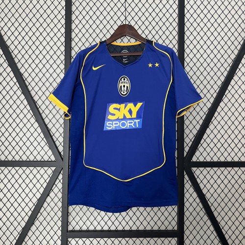 Retro Jersey 2004-2005 Juventus Away Blue Soccer Jersey Vintage Football Shirt