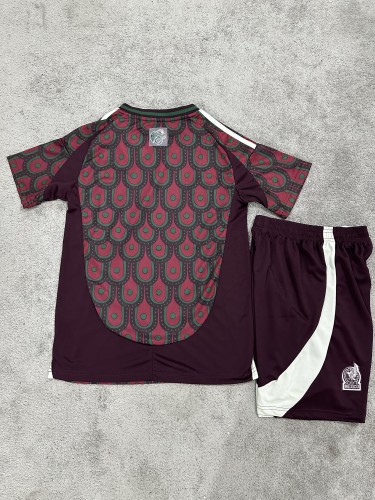 Adult Uniform Mexico 2024 Home Soccer Jersey Shorts Football Kit