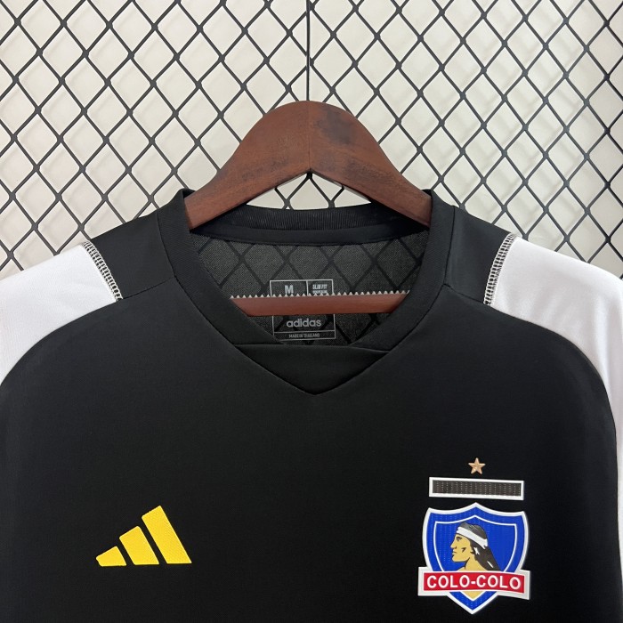 Fan Version 2024-2025 Colo-Colo Black/White Soccer Training Jersey