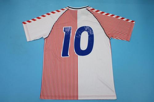 Retro Jersey 1986 Denmark 10 Away Soccer Jersey Vintage Football Shirt