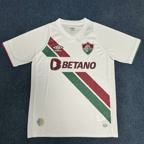 Fan Version 2024-2025 Fluminense Away White Soccer Jersey Football Shirt