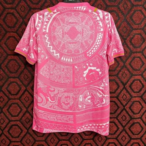 Fan Version Italy 2024 Souvenir Pink Soccer Jersey Football Shirt