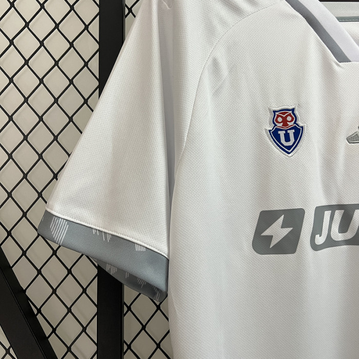 Fan Version 2024-2025 Universidad de Chile Away White Soccer Jersey