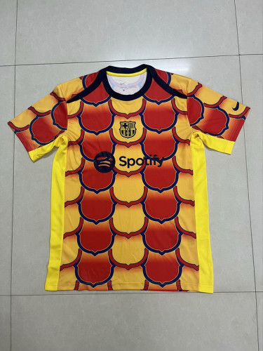 Fan Version 2024 Barcelona Orange/Yellow Special Edition Soccer Jersey