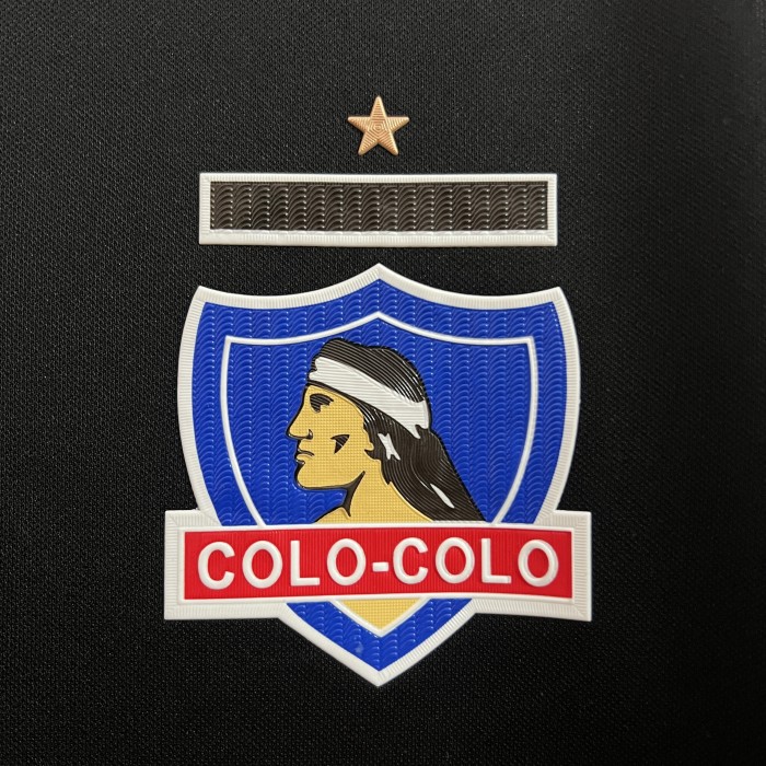 Fan Version 2024-2025 Colo-Colo Black/White Soccer Training Jersey