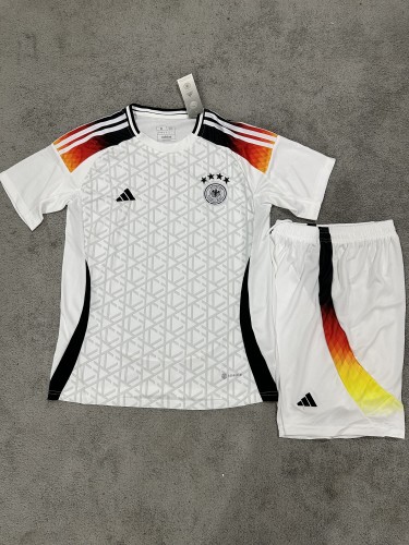 Adult Uniform Germany 2024 Home Soccer Jersey Shorts Football Set