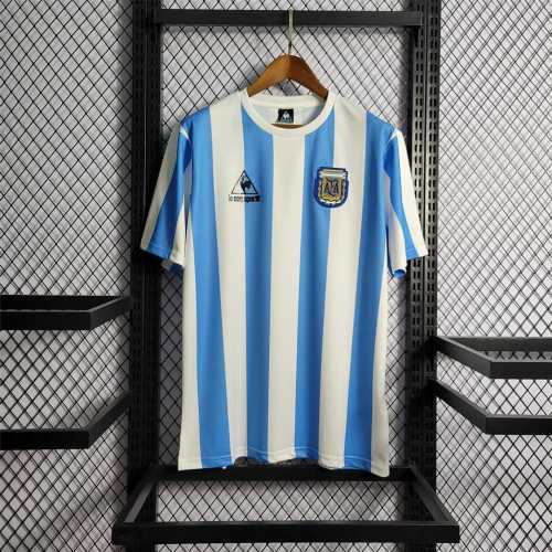 Retro Jersey 1986 Argentina Home Soccer Jersey Vintage Football Shirt