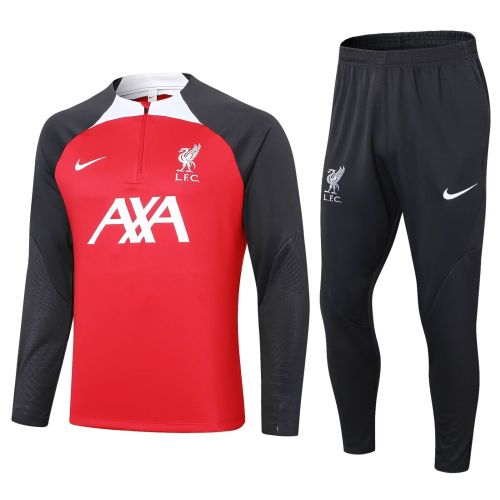 2024 Liverpool Red/Black Soccer Training Sweater and Pants