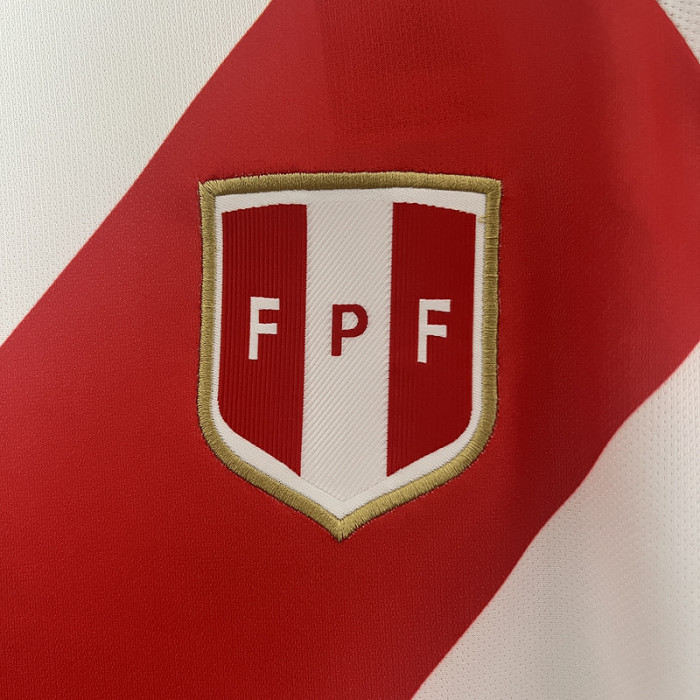 Fans Version 2024 Peru Home Soccer Jersey Football Shirt