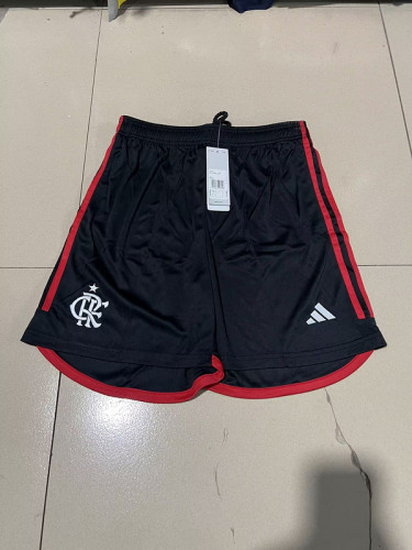 Fan Version Flamengo 2024-2025 Away Black Soccer Shorts Football Shorts