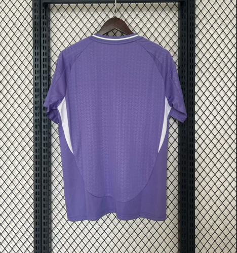 Fan Version 2024-2025 Real Madrid Away Purple Soccer Jersey Real Football Shirt