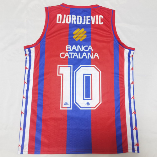 Barcelona 1997 Barcelona 10 DJORDJEVIC Home Basketball Shirt NBA Jersey
