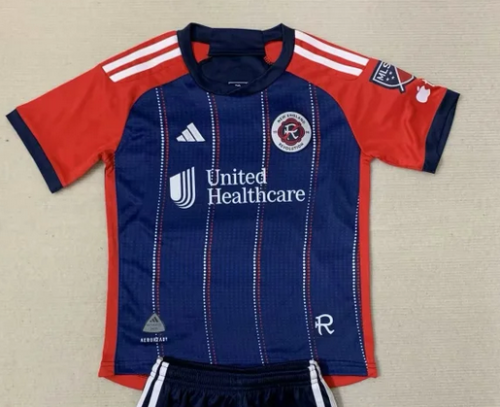 with MLS Patch Fans Version 2024-2025 New England Revolution Home Soccer Jersey