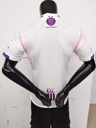 Player Version 2024 Algeria White/Pink Soccer Jersey Football Shirt