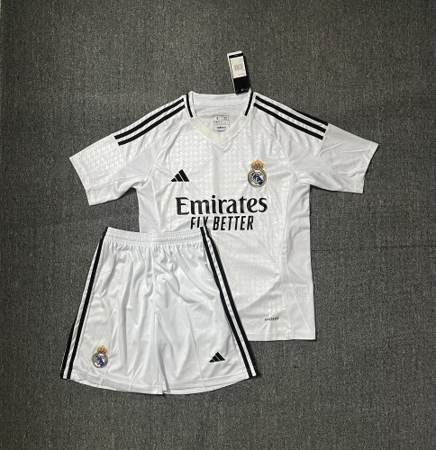 Adult Uniform 2024-2025 Real Madrid Home Soccer Jersey Shorts Football Kit