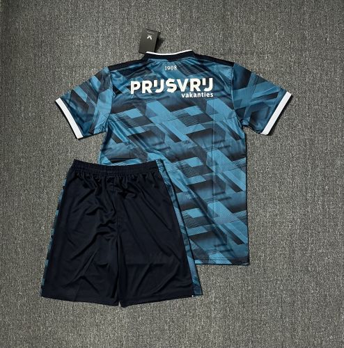 Adult Uniform 2023-2024 Feyenoord Rotterdam Away Soccer Jersey Shorts Football Kit